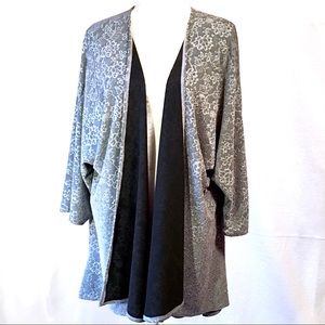 LulaRoe Pewter Lindsay Kimono - NWOT